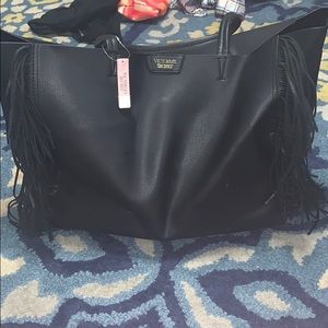 Cute, Classy Black Victoria Secret Tote Bag